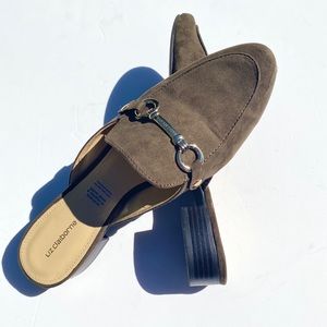 Liz Claiborne Haley Olive Green Mules Size 8M